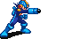 Animated Gameboy sprite of MegaMan from MegaMan Battle Network shooting his MegaBuster